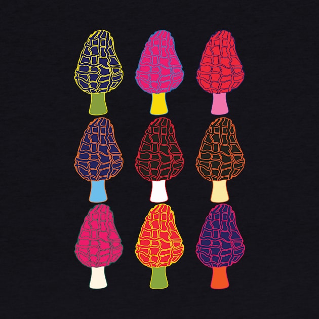 Mycologist Color Morel Drawing by Bobtees